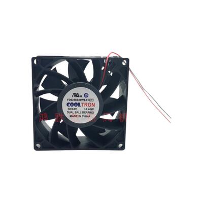 全新COOLTRON FD9238B24W9 W11-81-2 DC24V 21.6W 变频器散热风扇