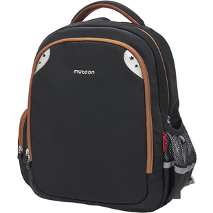 牧童儿童书包小学男生6-12岁学院风黑色高颜轻便双肩背包文具隔层