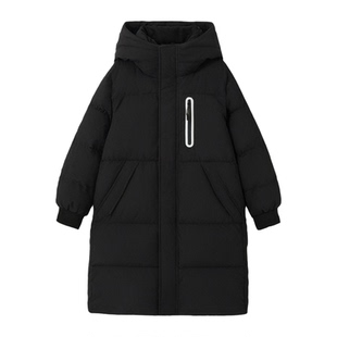 YAYA鸭鸭童装男女童羽绒服中大童中长款冬季新款童装儿童加厚外套