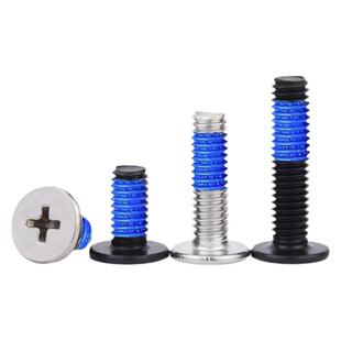 点胶扁平头十字螺丝钉耐用防脱落防松笔记本电脑螺钉CM2M2.5M3-M4