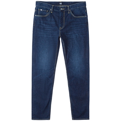 Lee舒适锥形深蓝色男轻薄牛仔裤