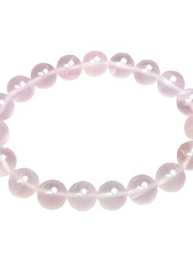 天然星光粉水晶手链招桃花清透款