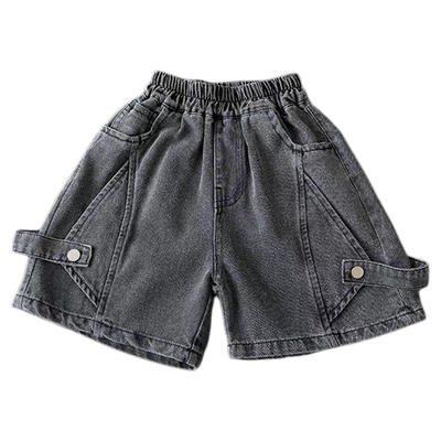 男童痞帅牛仔裤短裤薄款时髦潮流