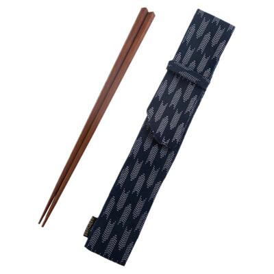 自然造物紫光檀筷子包装亚麻布包