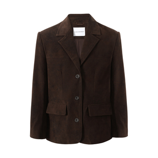 SINGLE MOMENT 25AW法式复古百搭休闲通勤绒感轻工装西装外套女秋