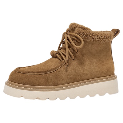 BeauToday雪地靴秋冬季加绒保暖