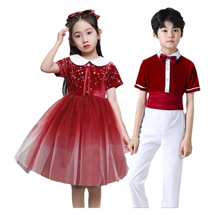 儿童合唱服演出服表演服装男童女童小学生诗歌朗诵演讲比赛幼儿园