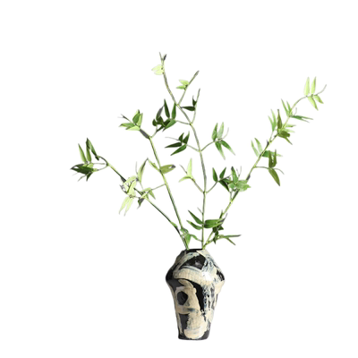 客厅茶室复古禅意竹子枝假花绿植