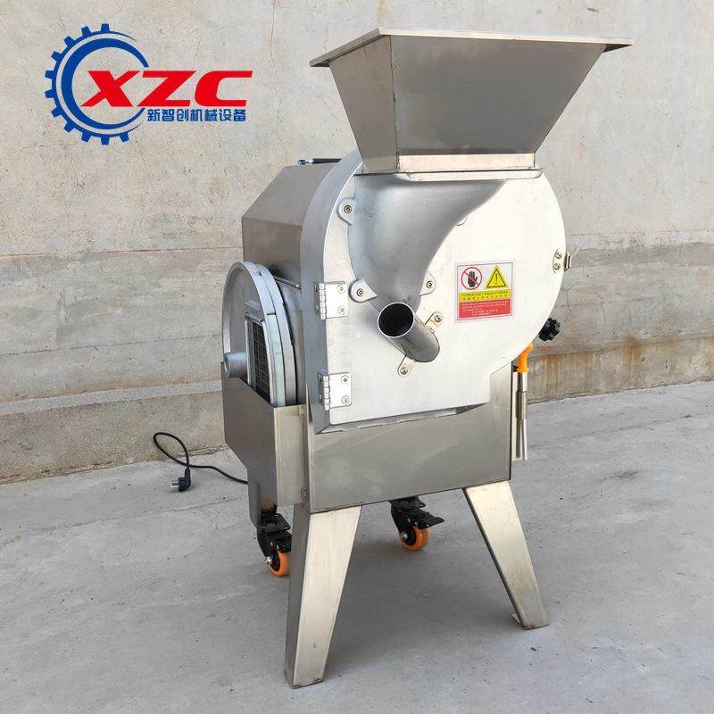 厂家直供现货不锈钢果蔬切片切丁切丝机 商用切菜机单头切菜机