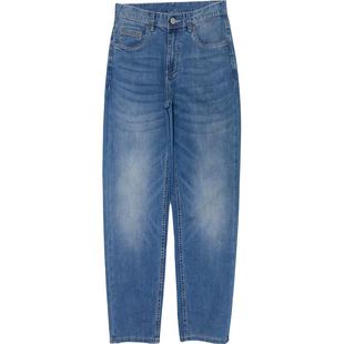 大牛传说夏季超薄款牛仔裤男士宽松直筒休闲弹力阔腿粗长裤子1320