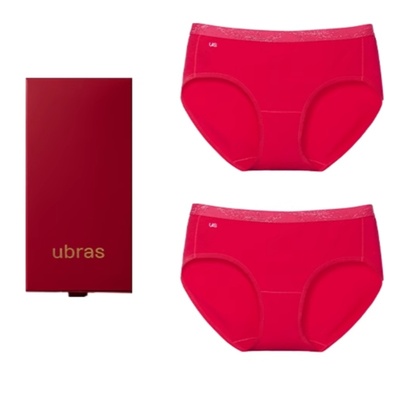 ubras红内裤纯棉抗菌女男士