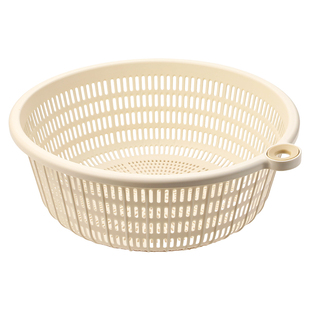 洗菜篮塑料镂空洗菜盆沥水篮子大号圆形水果篮厨房家用超厚食品级