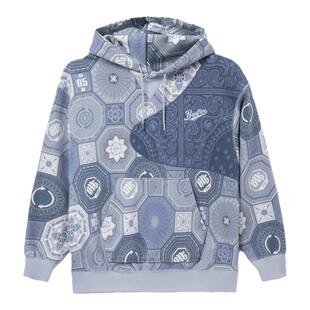 李宁BADFIVE街头篮球反伍男女宽松满印套头连帽衫卫衣AWDR781