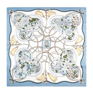 真丝丝巾女2025新款方巾系脖100%桑蚕丝围巾旗袍披肩妈妈生日礼物