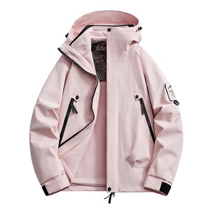 WASSUP PALM冲锋衣女款2025新款秋冬季户外登山滑雪服三合一外套