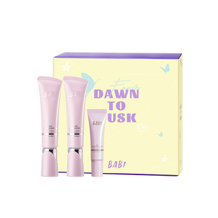 BABI【朝朝暮暮礼盒B】美白防晒素颜霜30g*2+同款素颜霜10g*1