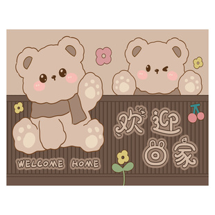 入户门地垫丝圈玄关进门口门垫耐脏免洗可裁剪免打理防滑脚垫地毯