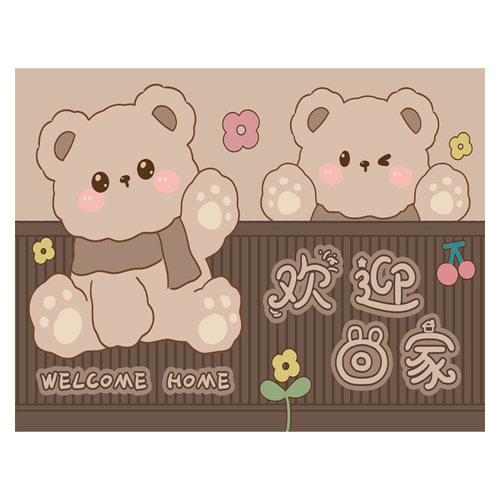 入户门地垫丝圈玄关进门口门垫耐脏免洗可裁剪免打理防滑脚垫地毯