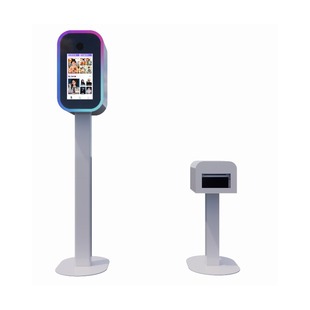 AI拍照贴纸打印一体机AR自助换装冰箱贴制卡实景抠图拍照终端机