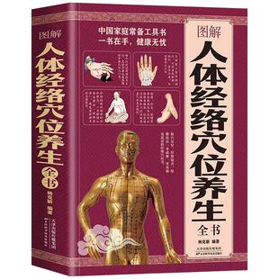官方正版 图解人体经络穴位养生全书 穴位图刮痧拔罐疗法黄帝内经四季养生全书 经络腧穴学疏通经络按摩技巧教程经络穴位养生书