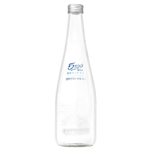 5100西藏冰川矿泉水饮用天然矿泉水520ml玻璃瓶饮用水高端水