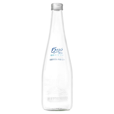 5100西藏冰川矿泉水520ml玻璃瓶