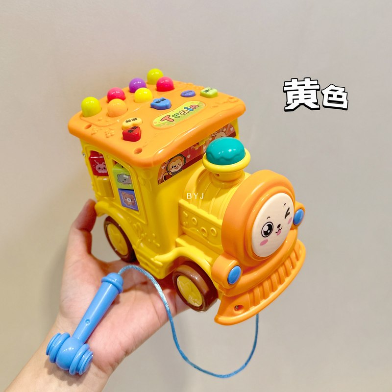 音乐电动小火车声光音乐益智火车女孩男孩周岁2宝宝1-3儿童玩具