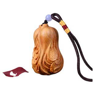 崖柏木雕福袋龙柱白菜百财文玩手把件家居车挂件钥匙吊坠背包饰品