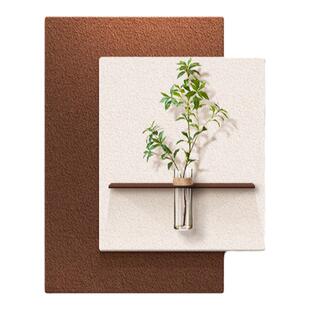 可水培绿植法式中古风玄关装饰画砂岩走廊过道挂画客厅正对门壁画