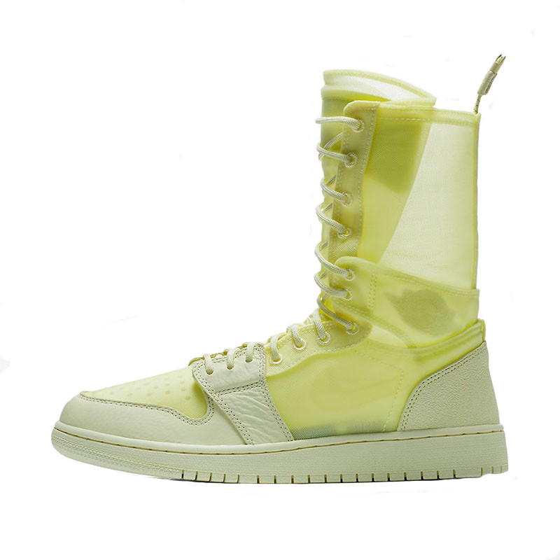 正品代购女鞋 Jordan AJ1 Explorer XX 米黄色透明女子休闲鞋板鞋