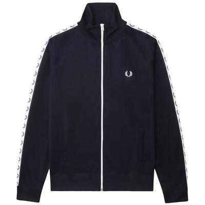 FRED PERRY男士休闲卫衣2025冬季新款立领拉链麦穗logo串标J4620