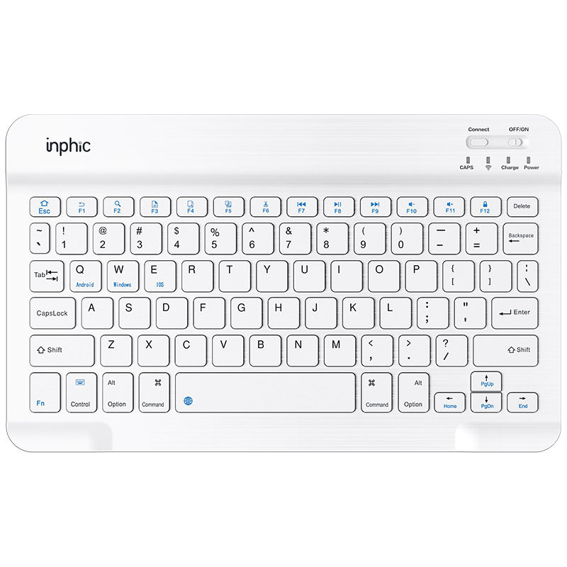 英菲克V750蓝牙键盘小巧适用Ipad平板手机笔记本外设办公打字静音