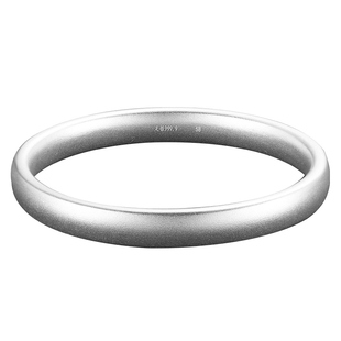 泥鳅背银手镯女款2025新款9999纯银正品闭口古法银镯子素圈年轻款