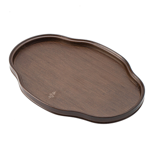 中式围炉点心盒零食干果盘竹制托盘长方形竹茶盘日式奉茶杯盘子