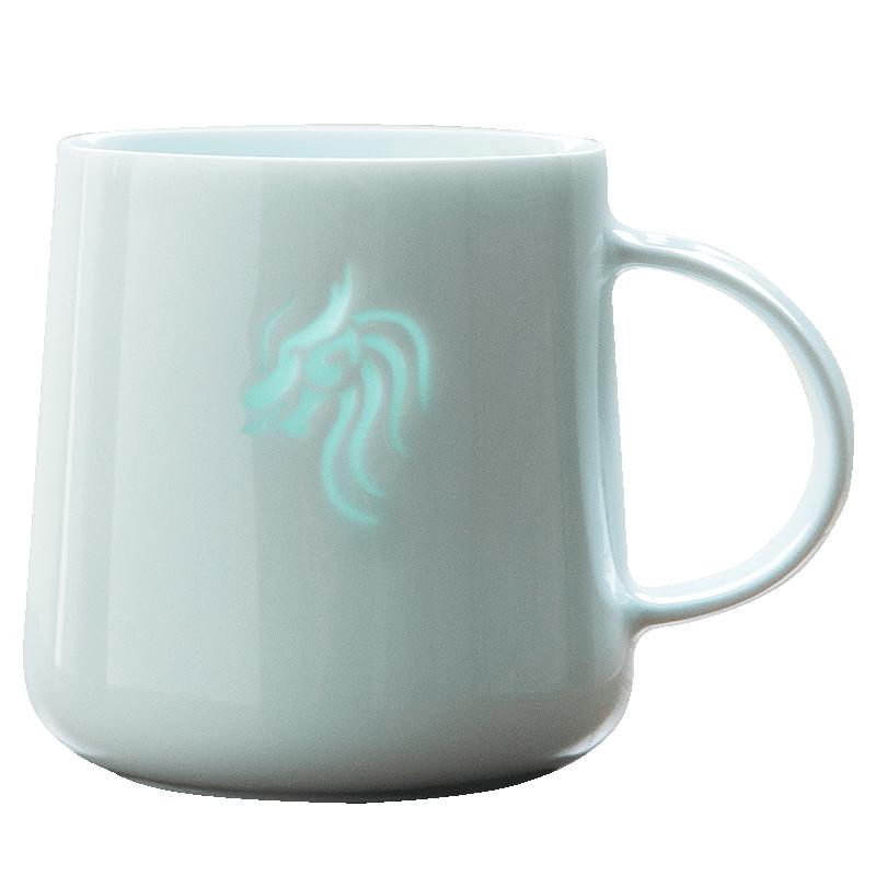 景德镇生肖杯子玲珑瓷陶瓷水杯家用马克杯情侣创意咖啡杯礼物茶杯