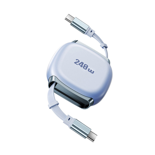 忆捷数据线Type-C充电线伸缩充电器线适用苹果华为240W超级快充适用苹果iphone充电华为手机快充