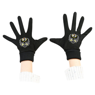 铁十字普鲁士王国德国勋章德意志罗马帝国麂皮绒手套男女防风保暖