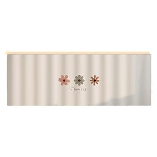 卫生间防水遮挡帘免打孔洗手台杂物柜防尘无门浴室柜挡水帘遮丑帘