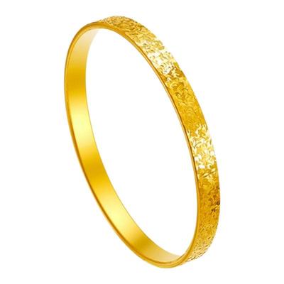 金包银手镯古法爆闪碎碎冰手链女