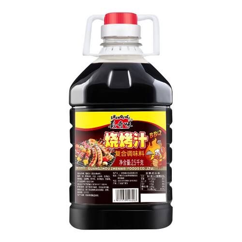 真奇味烧烤汁5斤商用大桶装秘制照烧烤专用酱汁BBQ腌制烤肉调味料