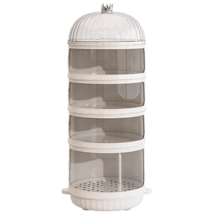 厨房置物架剩菜剩饭收纳盒神器多功能放菜架多层碗碟备菜品盘子柜