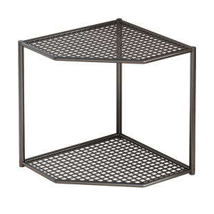 转角置物架办公室桌上三角书架工位桌面多层小型拐角扇形收纳架子