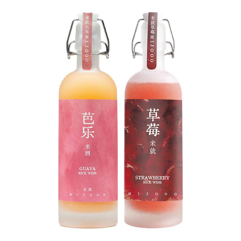 糯言米酒芭乐草莓米酒500ml
