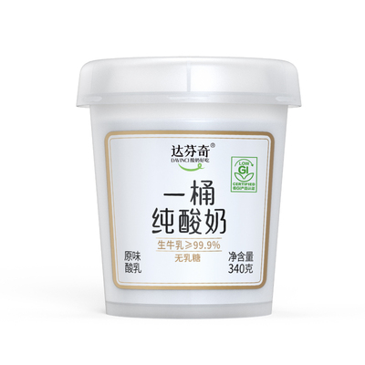达芬奇低GI酸奶340g无蔗糖乳糖