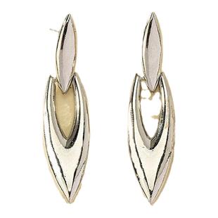 《罗兰》杨树林明星海报欧美高级感耳饰气质金色耳钉耳夹高贵耳饰