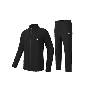 FILA斐乐官方长袖运动套装加绒男春季新款外套裤子跑步健身训练服