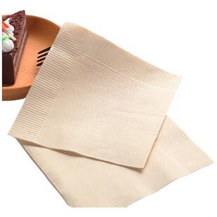 环保一次性本色餐巾纸西餐厅厨房纸巾230mm 双层方形餐巾纸 50张