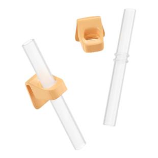 宝宝喝汤神器吸管配件带卡扣婴儿喝粥吸管碗儿童辅食硅胶喝水吸管