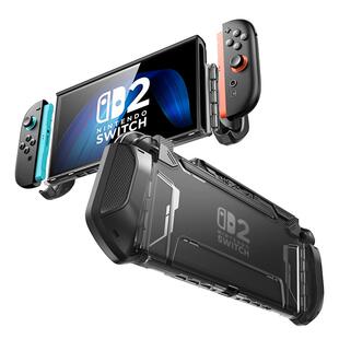 SUPCASE 适用任天堂switch2代游戏机防摔保护壳磨砂透明轻薄硅胶软全包防摔Nintendo一体式折叠硬套2025新款