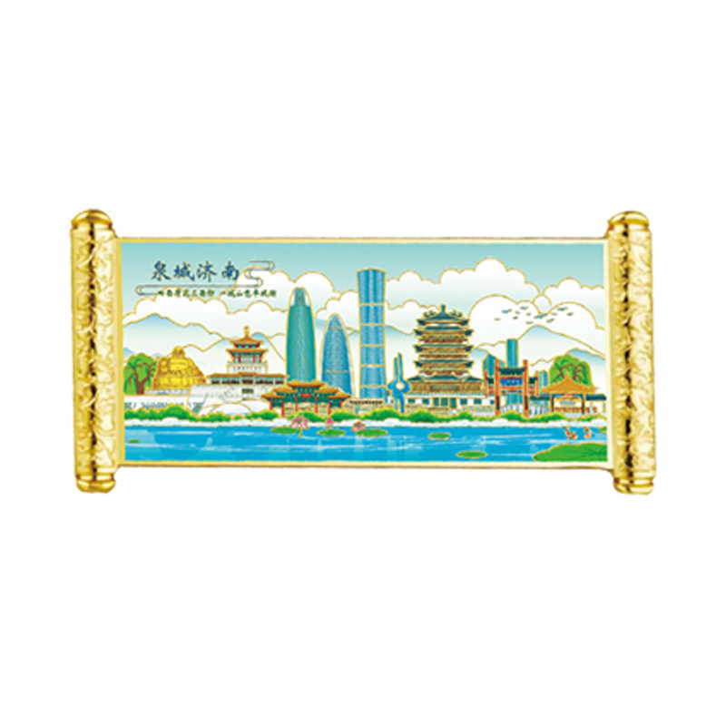 济南特色文创冰箱贴城市景点印象
